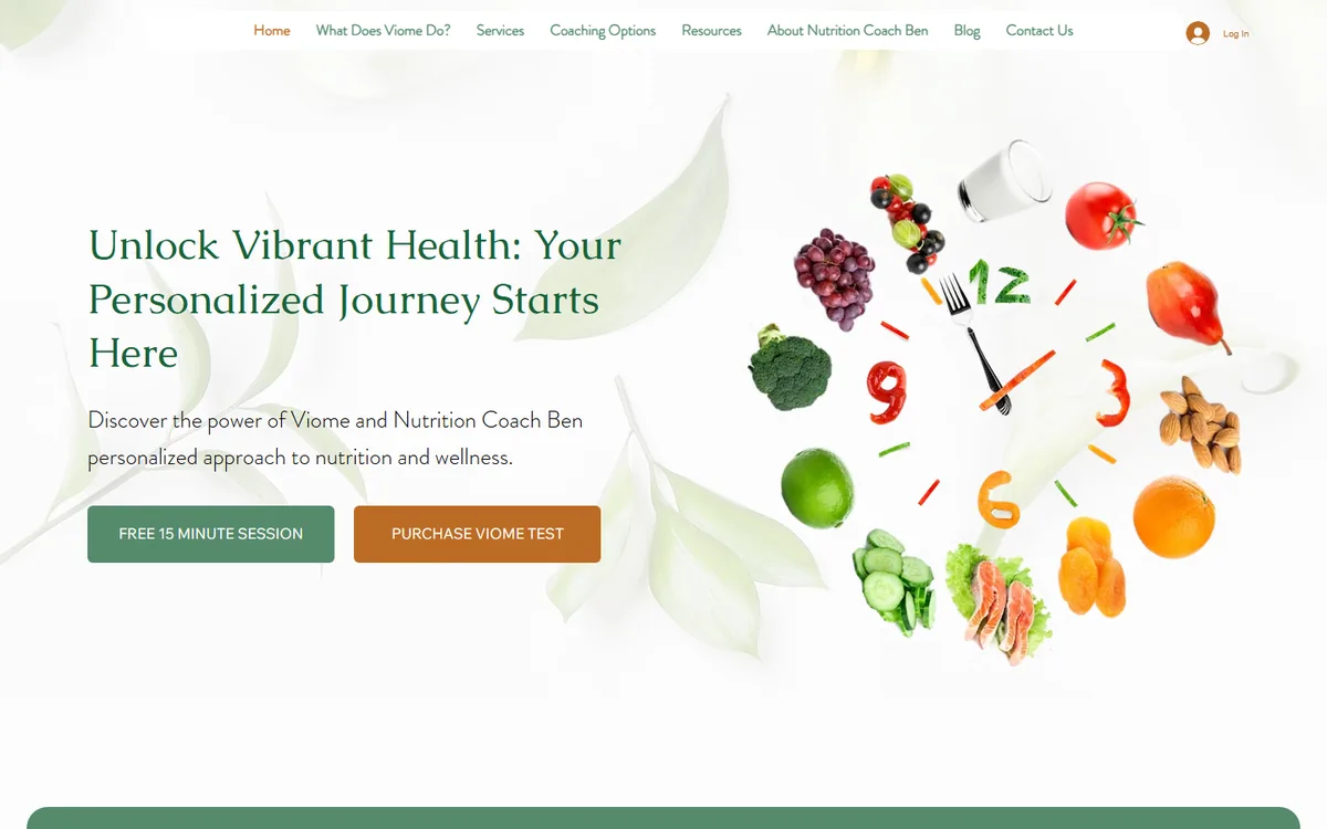 Nutrition Coach Ben, versão para computador