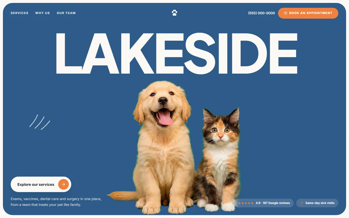 Lakeside Animal Hospital, versão para computador